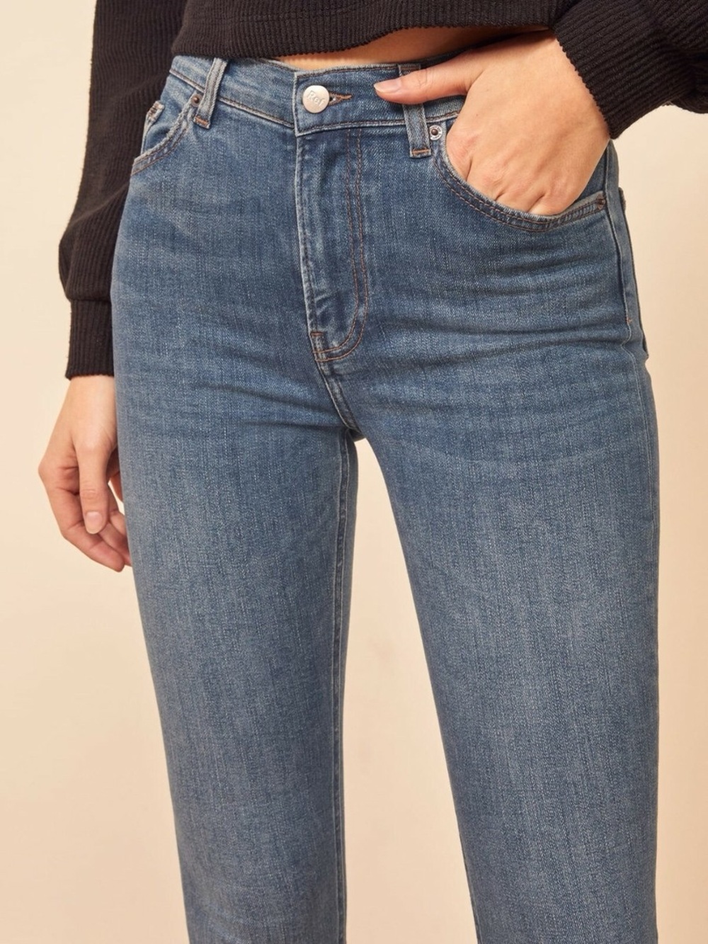 Reformation Dustin Wash High & Skinny Jeans